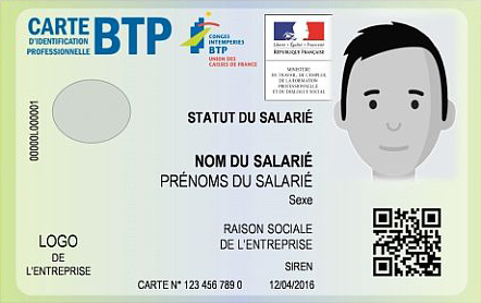 Carte BTP 2017
